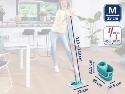 Leifheit Bodenwischer-Set Clean Twist M Ergo mit Eimer und Schleuder