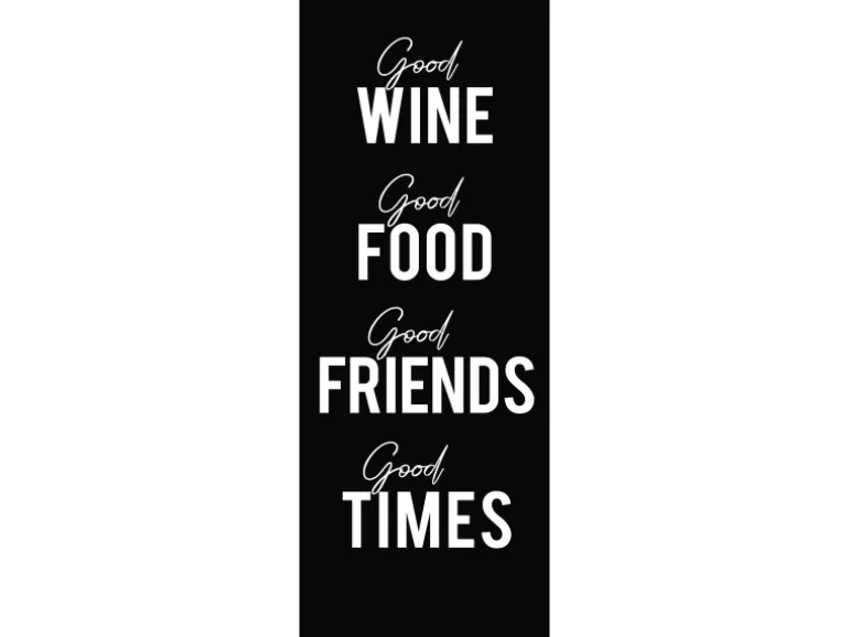 Leinwandbild Anonymus Good Wine 77 cm x 27 cm