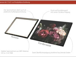 Leinwandbild Anonymus Modern Baroque Flowers II 77 cm x 57 cm