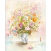 Leinwandbild Basic Than Son Retro Bunch Of Flowers II 77 cm x 57 cm