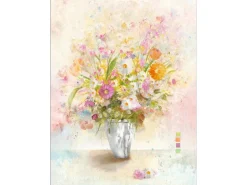 Leinwandbild Basic Than Son Retro Bunch Of Flowers II 77 cm x 57 cm