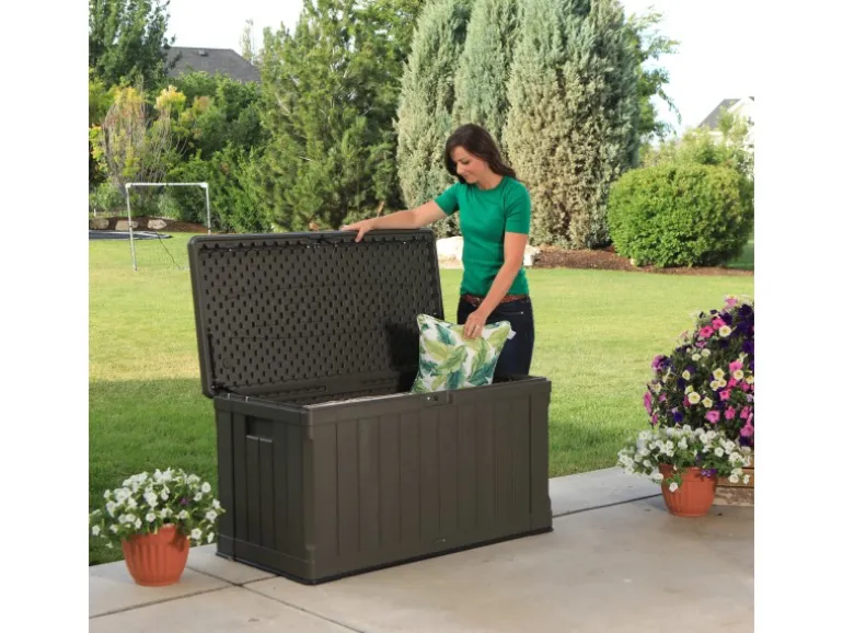 Lifetime Gartenbox 128 cm x 64 cm x 67 cm Dunkelbraun