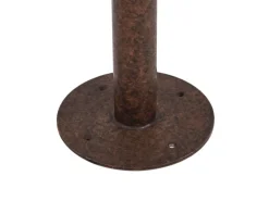 Lindby Außenleuchte Laterne Zayn 10036409 Retro Vintage Antik in Braun aus Aluminium 1-flammig E27