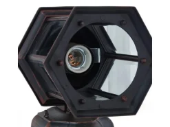 Lindby Laterne Daaje 10012817 Vintage Industriell in Braun aus Aluminium 1-flammig E27