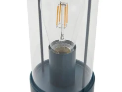 Lindby Laterne Yvette 10019858 Dimmbar Spritzwassergeschützt Modern in Blau aus Metall 1-flammig E27
