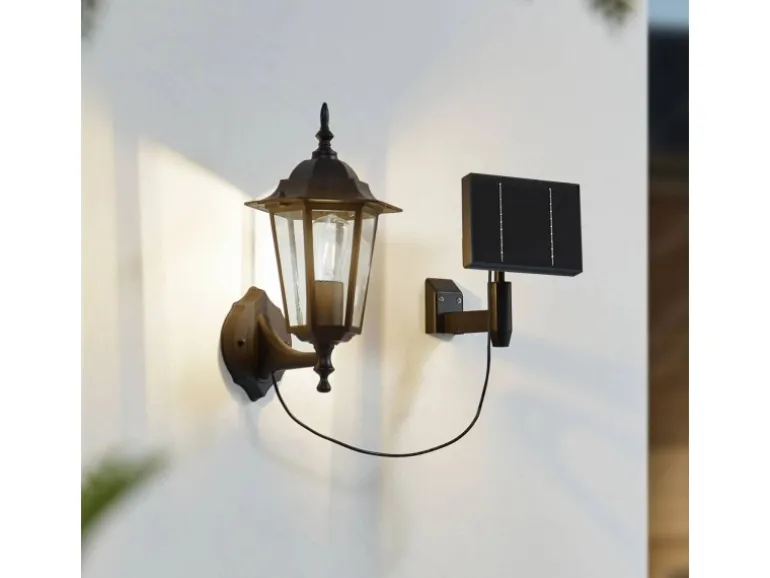Lindby LED Solarleuchte Außen Laterne Sayata 10020118 Spritzwassergeschützt Modern in Schwarz aus Aluminium 1-flammig
