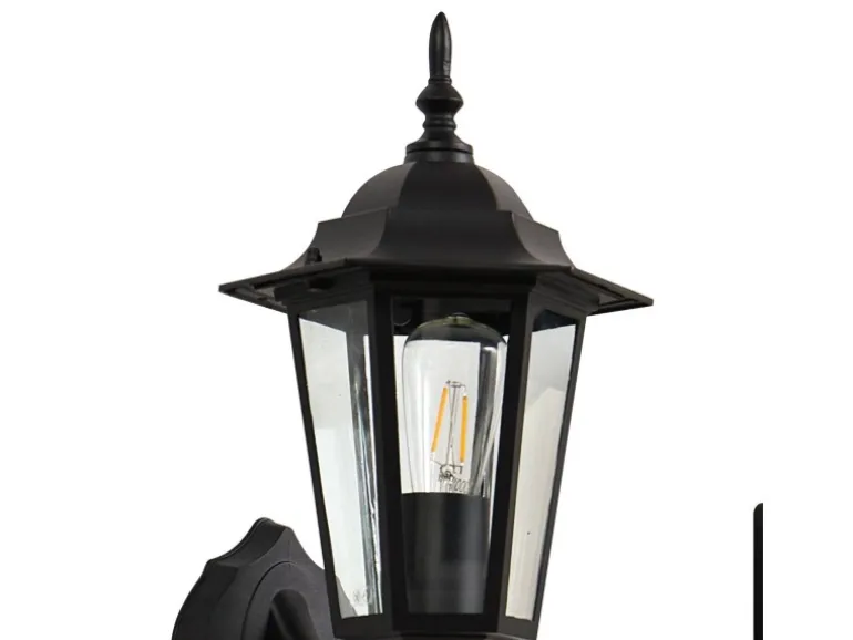 Lindby LED Solarleuchte Außen Laterne Sayata 10020118 Spritzwassergeschützt Modern in Schwarz aus Aluminium 1-flammig
