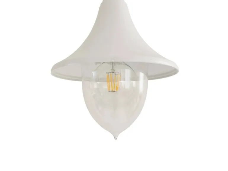 Lindby Mastleuchte Außen Laterne Madea 10034012 Spritzwassergeschützt Modern in Weiß aus Aluminium 2-flammig E27