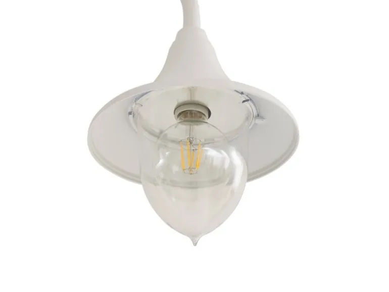 Lindby Mastleuchte Außen Laterne Madea 10034012 Spritzwassergeschützt Modern in Weiß aus Aluminium 2-flammig E27