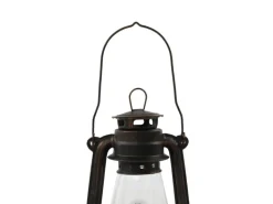 Lindby Tischlampe Laterne Raisa 9624812 Retro Vintage Antik in Braun aus Metall 1-flammig E14 Wohnzimmerleuchte