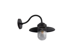 Lindby Wandleuchte Außen Laterne Bilma 10025911 Spritzwassergeschützt Modern in Braun aus Aluminium 1-flammig E27
