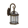 Lindby Wandleuchte Außen Laterne Adelisa 10025849 Spritzwassergeschützt Landhaus Vintage Rustikal in Bronze aus Aluminium 1-flammig E27