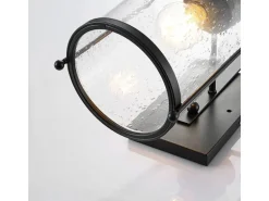 Lindby Wandleuchte Wandlampe Innen Laterne Rozalie 9624813 Retro Vintage Antik in Schwarz aus Metall 1-flammig E27 Flurleuchte