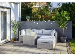 Lounge-Sessel Olea aus Polyrattan Sand