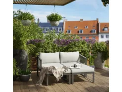 Lounge-Set Willa 4-teilig aus Aluminium Anthrazit