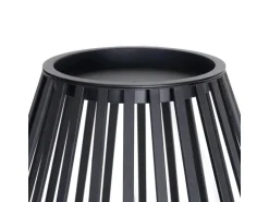 Lucande Laterne Marrin 10025952 Spritzwassergeschützt Modern in Schwarz aus Metall 1-flammig E27