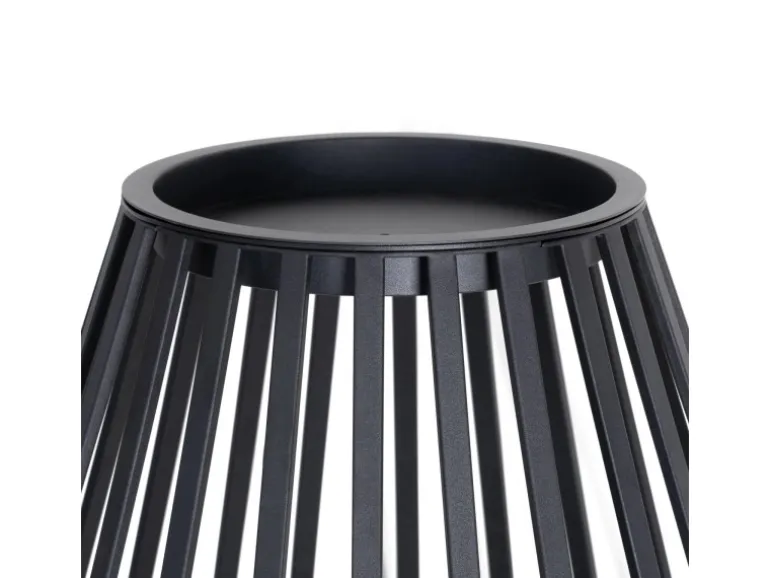 Lucande Laterne Marrin 10025952 Spritzwassergeschützt Modern in Schwarz aus Metall 1-flammig E27