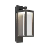 Lucande LED Wandleuchte Außen Laterne Ferdinand 9619149 Spritzwassergeschützt Modern in Alu aus Aluminium 1-flammig