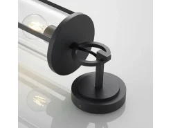 Lucande Wandleuchte Außen Laterne Emmeline 9616162 Spritzwassergeschützt Modern in Schwarz aus Aluminium 1-flammig E27