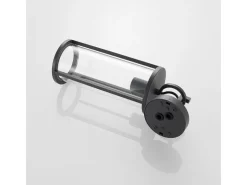 Lucande Wandleuchte Außen Laterne Emmeline 9616162 Spritzwassergeschützt Modern in Schwarz aus Aluminium 1-flammig E27
