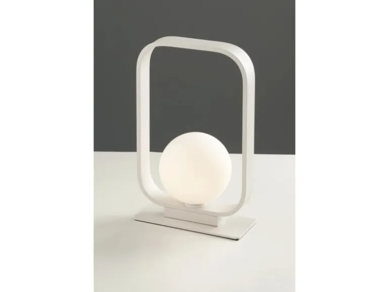 Luce Design Tischleuchte Roxy 1-flammig Weiß 10 cm x 16 cm x 26 cm