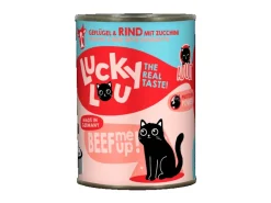 Lucky Lou Katzen-Nassfutter Lifestage Adult Geflügel & Rind 400 g