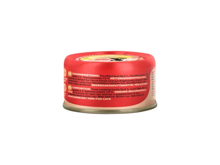 Lucky Lou Katzen-Nassfutter Thunfisch Apfel in Broth 70 g