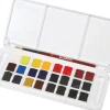 Lukas Aquarell Studio Aquarellfarben-Reiseset 24 x 1/2-Näpfchen