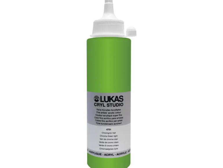 Lukas Cryl Studio Premium-Acrylfarbe 250 ml Chromgrün hell