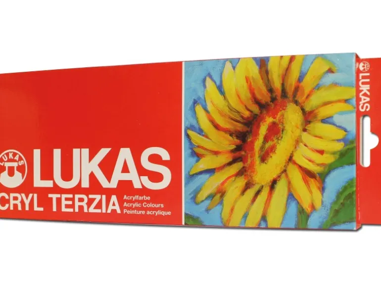 Lukas Cryl Terzia Acrylfarben-Set 12 x 12 ml Tuben im Karton-Etui