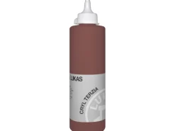 Lukas Cryl Terzia Acrylfarbe Plastikflasche Terra di Siena gebrannt 500ml