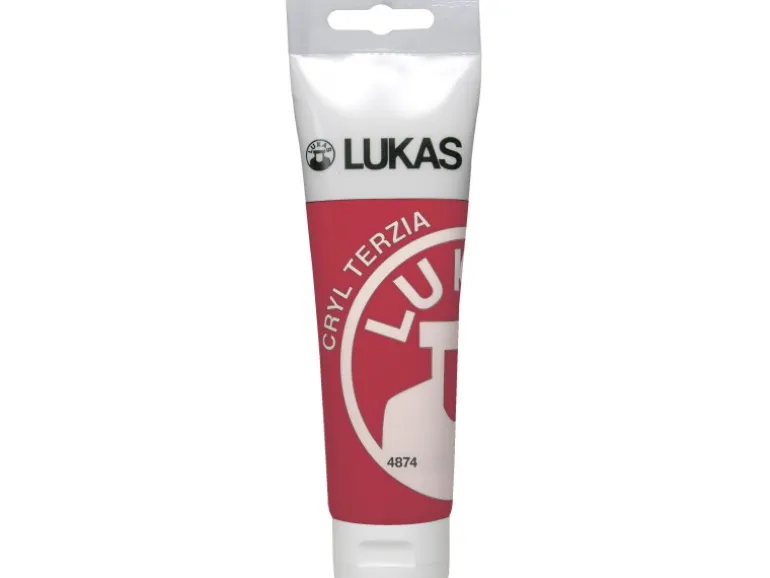 Lukas Cryl Terzia Acrylfarbe Plastiktube Kadmiumrot dunkel (imit.) 125ml