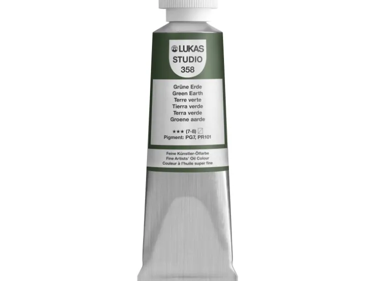 Lukas Studio Ölfarbe 37 ml Premium-Qualität Grüne Erde