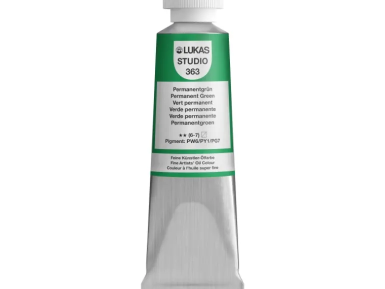Lukas Studio Ölfarbe 37 ml Premium-Qualität Permanentgrün