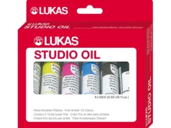 Lukas Studio Oil Ölfarben-Set mit 6 x 20 ml Farbtuben