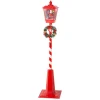 Lumineo LED-Laterne Weihnachts-Motiv 180 cm Rot-Weiß-Grün