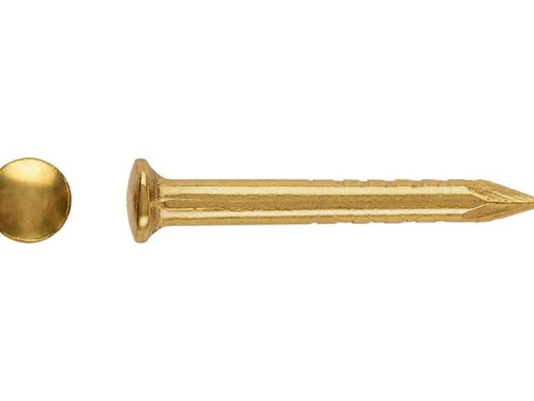 LUX Rundkopfstift Ø 1,6 mm x 17 mm Vermessingt 100 Stück