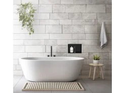 LuxeBath Wandnische aus Edelstahl 20x30x10 cm Schwarz Duschnische mit Rahmen