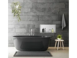 LuxeBath Wandnische Edelstahl 60x30x10 cm Silber Duschnische Rahmen Einbauregal