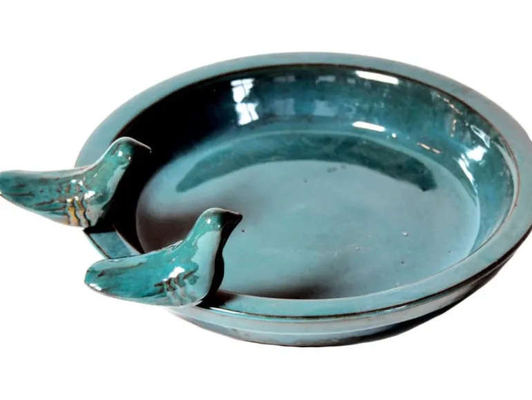 M Collections Vogelbad Rund 3,5 cm x 30 cm x 30 cm Celadon