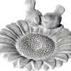 M Collections Vogelbad Sonnenblumen 7,5 cm x 27 cm x 31 cm Zement