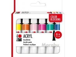 Marabu Acrylfarbenset Color Blocking 6 x 12 ml
