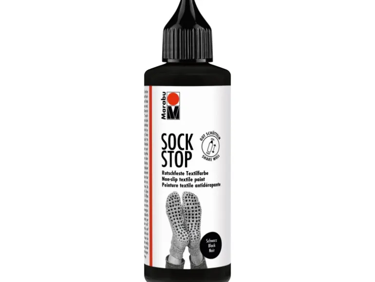Marabu Anti-Rutsch-Farbe Sock Stop 90 ml Schwarz