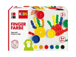 Marabu KiDS Fingerfarbe 6er-Set 35 ml