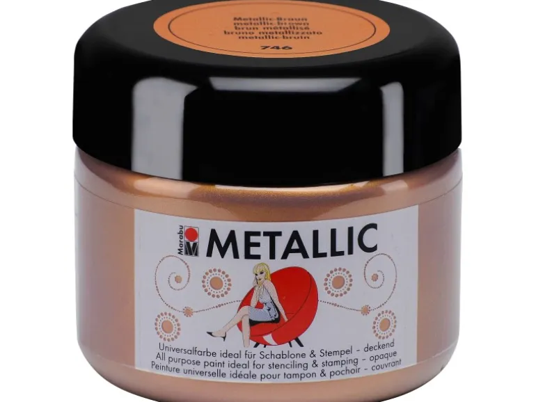 Marabu Metallic deckend 225 ml Metallic-Braun