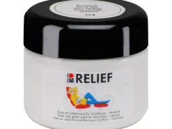 Marabu Relief Paste mit Glittersand deckend 225 ml Muschelweiß