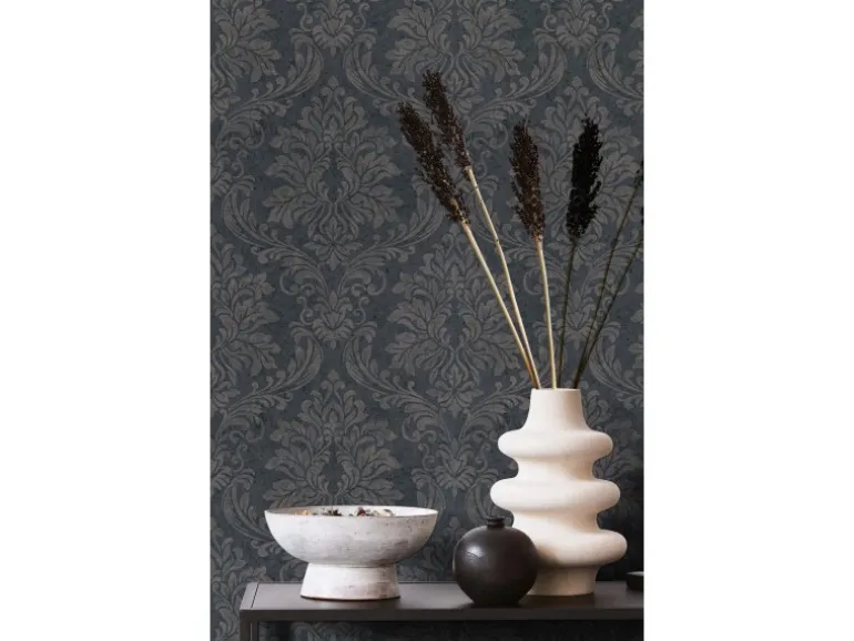 Marburg Vliestapete GZSZ Ornament 10,05 m x 0,53 m Schwarz FSC®