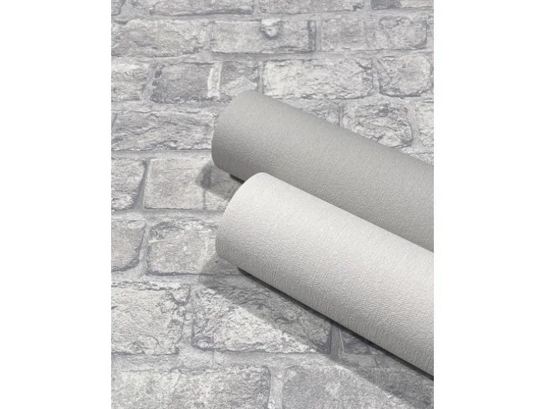 Marburg Vliestapete GZSZ Textiloptik Uni 10,05 m x 0,53 m Grau FSC®