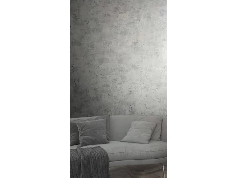 Marburg Vliestapete in Leicht Glänzender Betonoptik Uni Grau-Silber FSC®