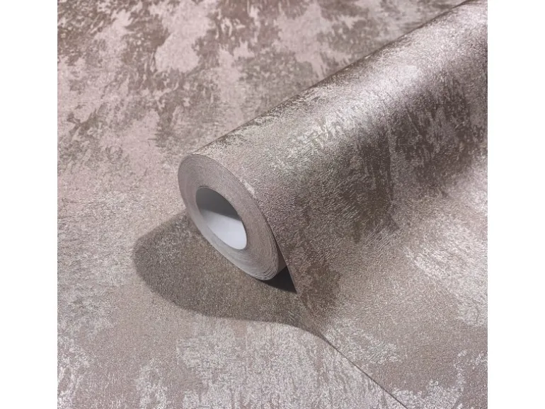 Marburg Vliestapete in Leicht Glänzender Betonoptik Beige-Weiß Uni FSC®